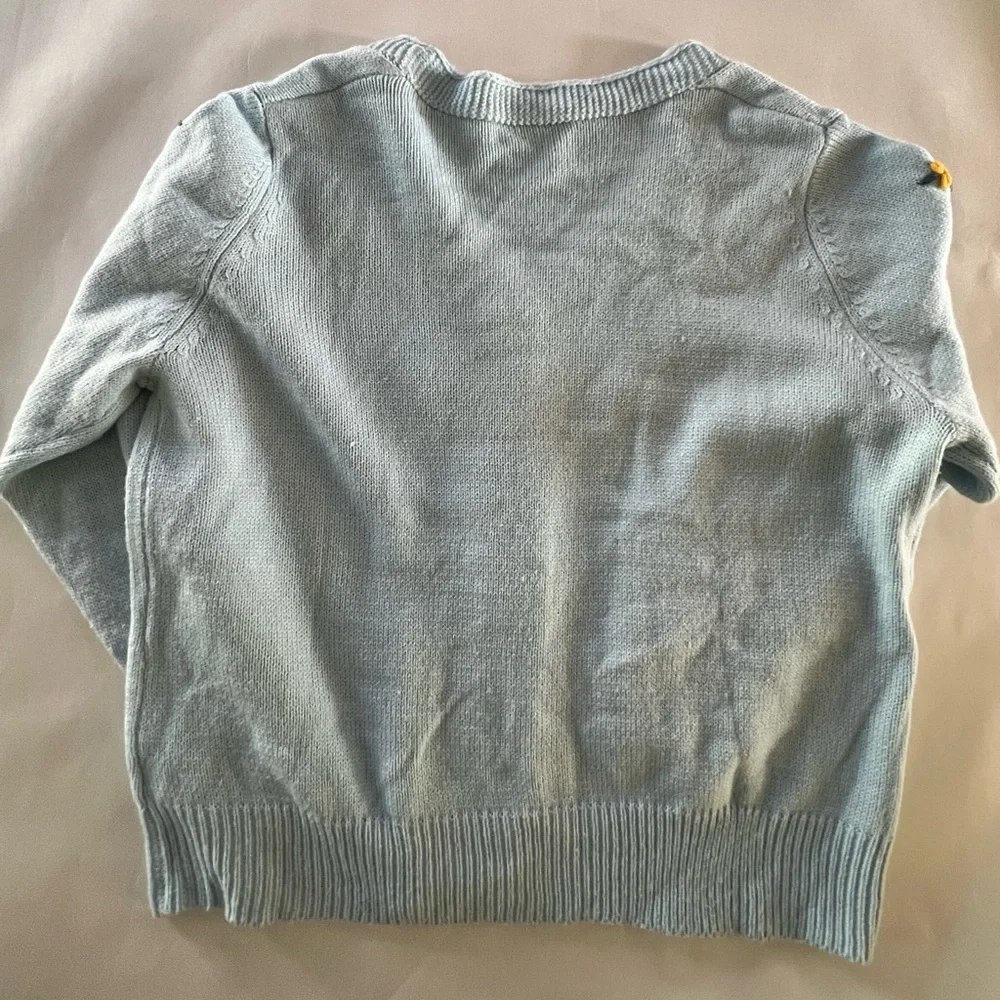 Light Blue Floral Button-Up Cardigan - Picture 4 of 4